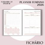 Fichário/Planner Feminino 2026 - Visão Semanal em LINHAS - Imagem 7