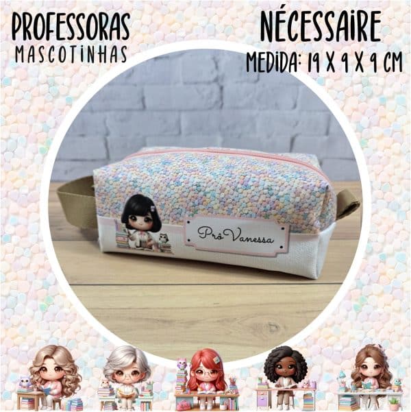 Nécessaire Box M - PROFESSORA ESCOLHA A MASCOTINHA - Imagem 1