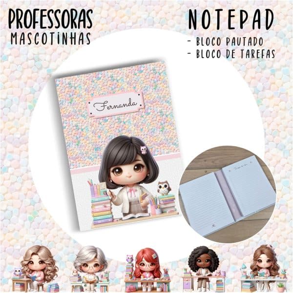 Notepad Pocket - PROFESSORA ESCOLHA A MASCOTINHA - Imagem 4