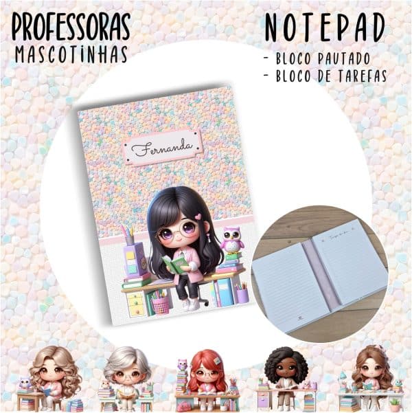 Notepad Pocket - PROFESSORA ESCOLHA A MASCOTINHA - Imagem 5