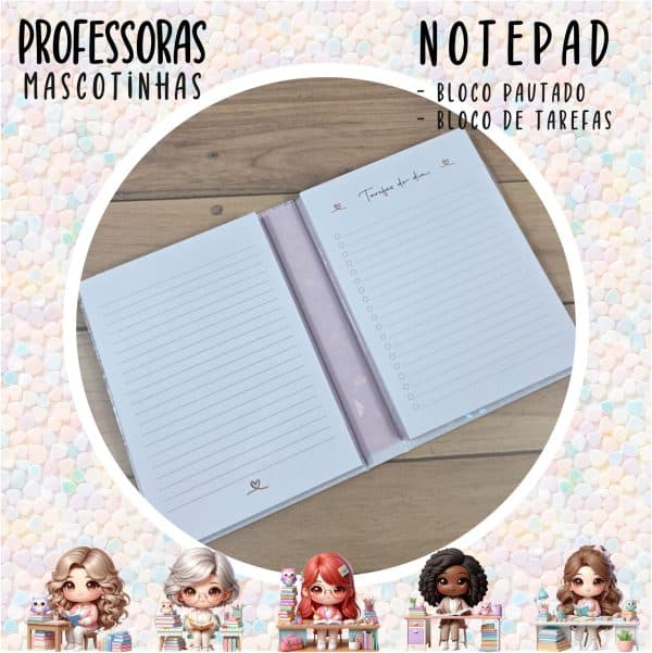 Notepad Pocket - PROFESSORA ESCOLHA A MASCOTINHA - Imagem 2