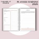 Planner Feminino 2026 - Visão Semanal em BOX - Imagem 12