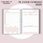 Planner Feminino 2026 - Visão Semanal em BOX - Imagem 7