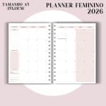 Planner Feminino 2026 - Visão Semanal em BOX - Imagem 8
