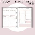 Planner Feminino 2026 - Visão Semanal em BOX - Imagem 4