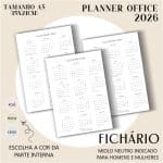 Fichário/Planner Office 2026 - Visão Semanal em BOX - Imagem 2