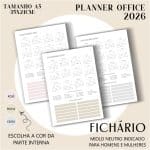 Fichário/Planner Office 2026 - Visão Semanal em BOX - Imagem 3