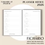 Fichário/Planner Office 2026 - Visão Semanal em BOX - Imagem 4