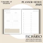 Fichário/Planner Office 2026 - Visão Semanal em BOX - Imagem 5