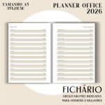 Fichário/Planner Office 2026 - Visão Semanal em BOX - Imagem 6
