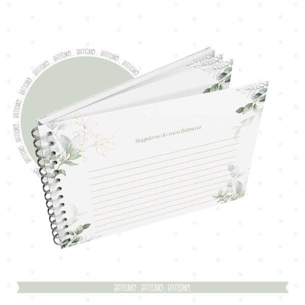 Caderno de Mensagens Batizado - Menino - Imagem 4