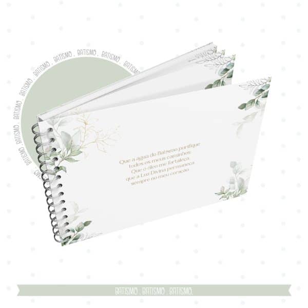 Caderno de Mensagens Batizado - Menino - Imagem 6