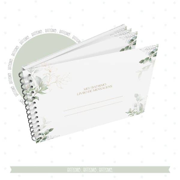 Caderno de Mensagens Batizado - Menino - Imagem 2